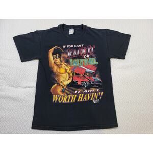 VINTAGE 90s - If You Cant Race It Or Take It To Bed Racing Car T-Shirt - Men's S